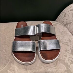 MIA Silver Strap Sandals